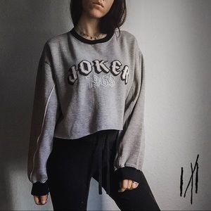 SOLD Custom Joker 1969 Crop Sweater 1/1